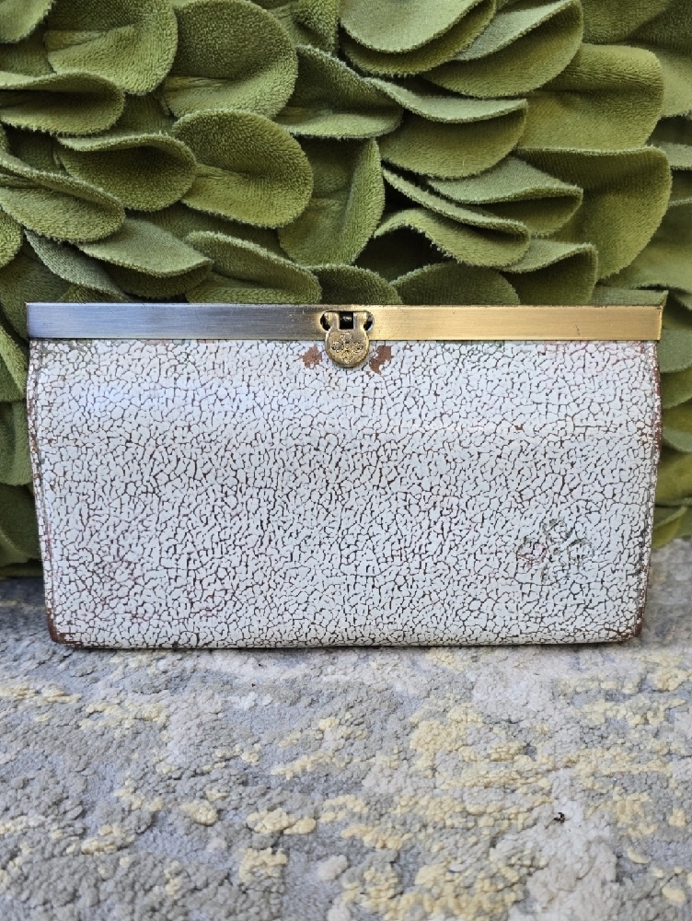 Patricia Nash Crackled Whitewash Clutch Wallet
